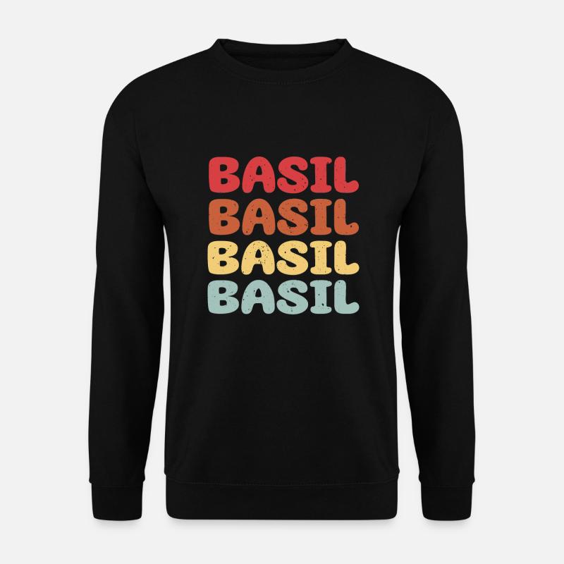 Basilikum Schriftsatz - Unisex Pullover - Schwarz
