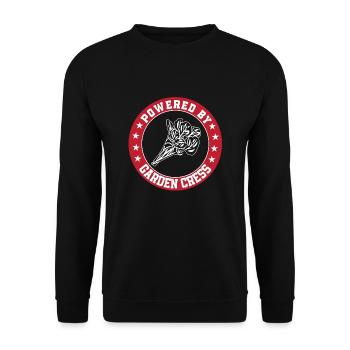 Powered by garden cress - Unisex Sweatshirt - black - Front - Alina (178cm) & Michal (187cm)