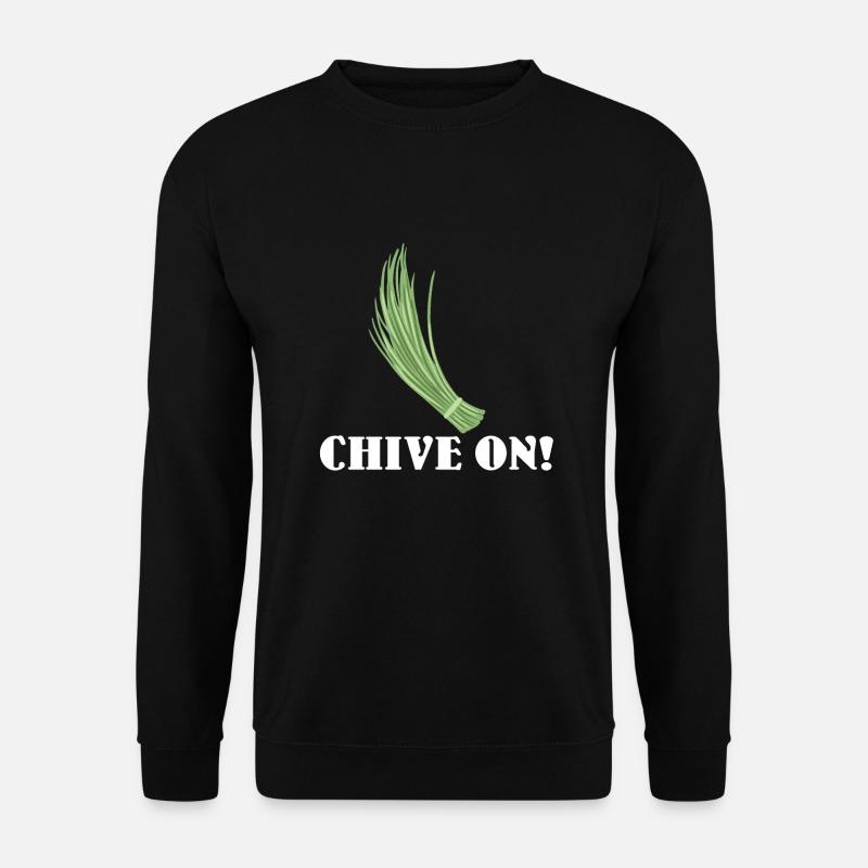 Schnittlauch - Unisex Pullover - Schwarz