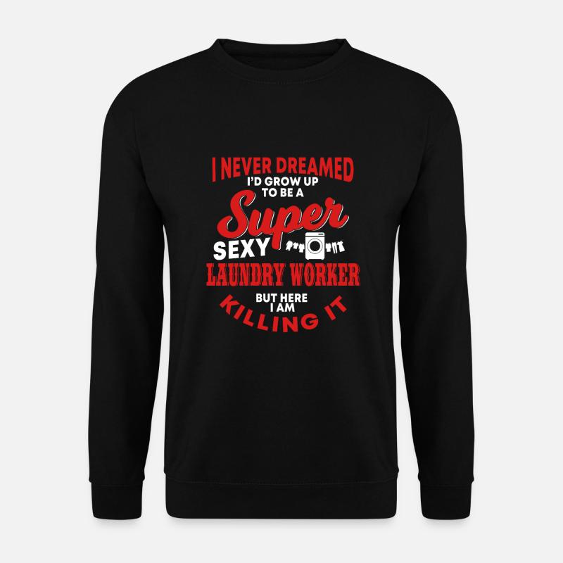 Wäschereimitarbeiter - Unisex Pullover - Schwarz