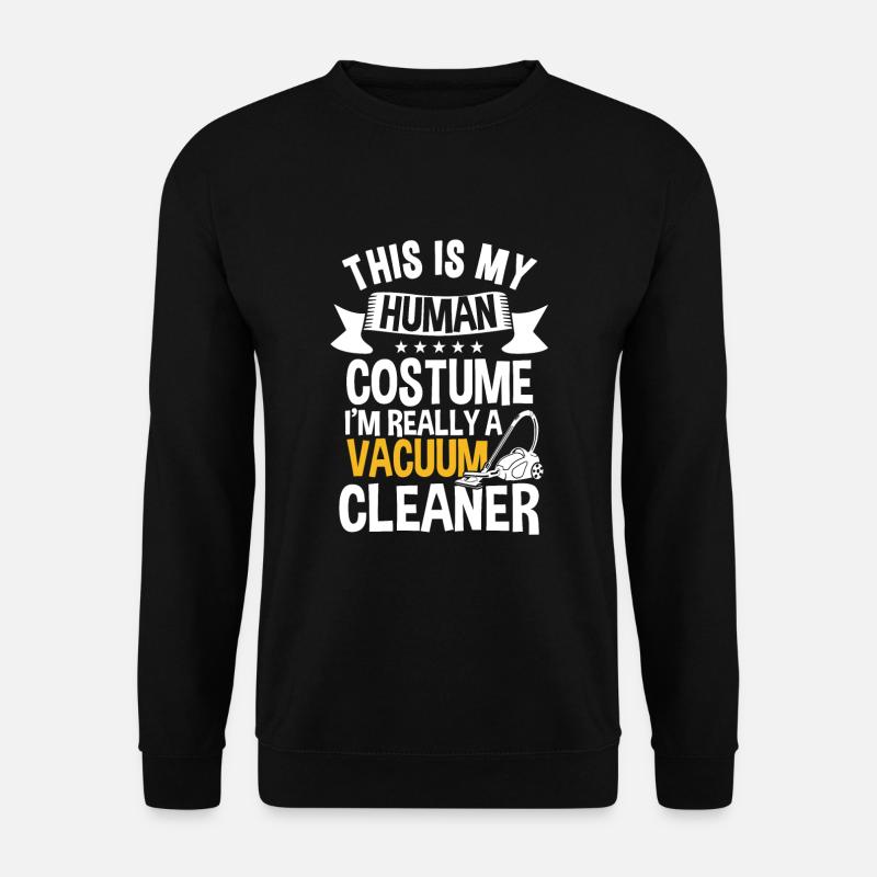 Funny vacuum cleaner design - Unisex Sweatshirt - black
