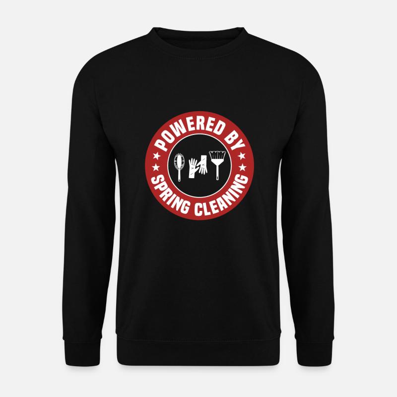 Powered by spring cleaning - Unisex Sweatshirt - black