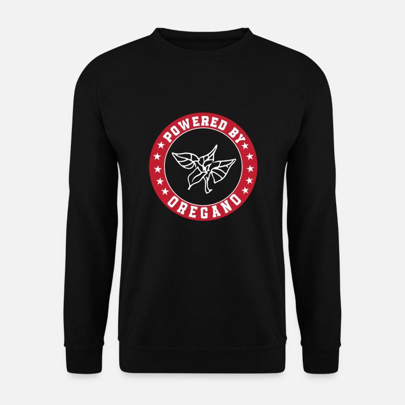 Powered by oregano - Unisex Sweatshirt - black