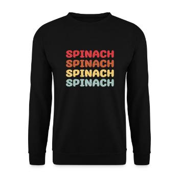 Spinach - Unisex Sweatshirt - black - Front - Alina (178cm) & Michal (187cm)