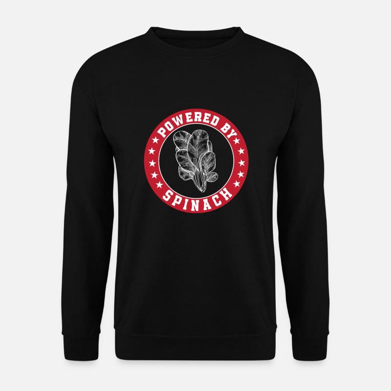 Powered by spinach - Unisex Sweatshirt - black
