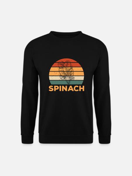 Retro Spinach Design - Unisex Sweatshirt - black