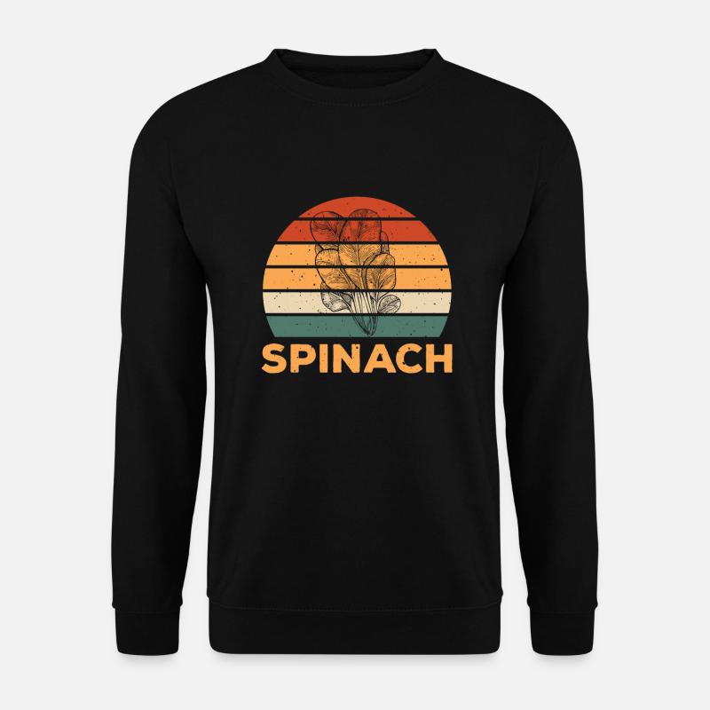 Retro Spinach Design - Unisex Sweatshirt - black