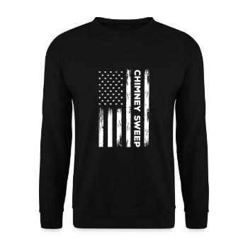 Ramoneur américain - Sweat-shirt Unisexe - noir - Devant - Alina (178cm) & Michal (187cm)