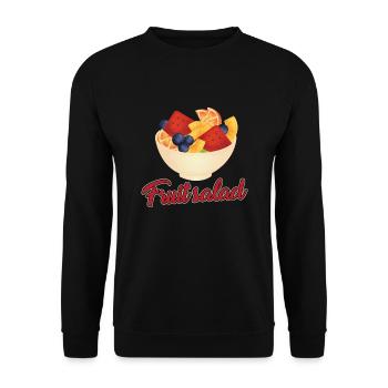 Conception de saladier de fruits - Sweat-shirt Unisexe - noir - Devant - Alina (178cm) & Michal (187cm)