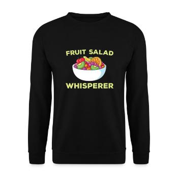 Chuchoteur de salade de fruits - Sweat-shirt Unisexe - noir - Devant - Alina (178cm) & Michal (187cm)