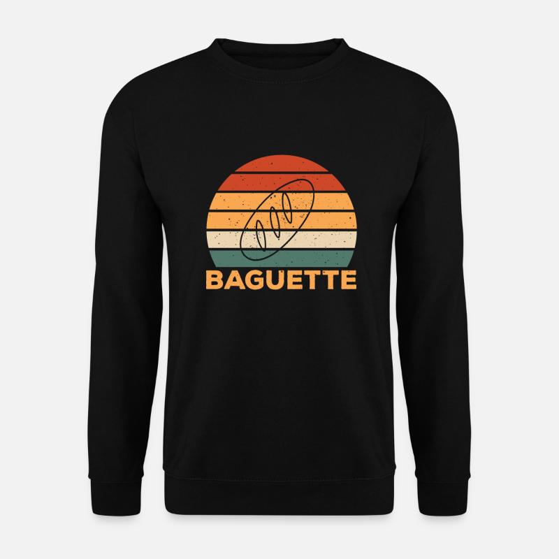 Baguette - Unisex Pullover - Schwarz