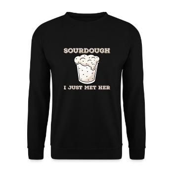 Drôle de conception au levain - Sweat-shirt Unisexe - noir - Devant - Alina (178cm) & Michal (187cm)