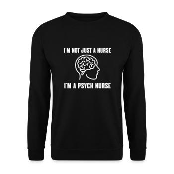 Fière infirmière psychiatrique - Sweat-shirt Unisexe - noir - Devant - Alina (178cm) & Michal (187cm)