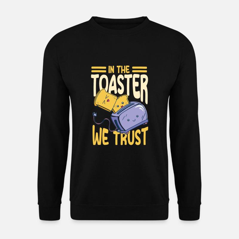 Lustiges Toaster-design - Unisex Pullover - Schwarz