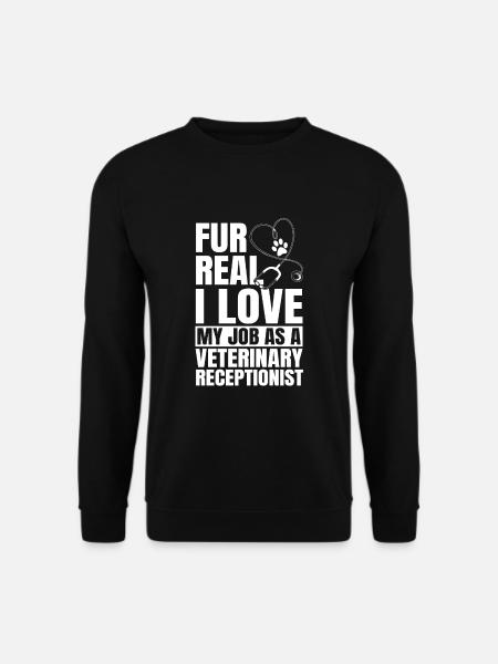 Veterinarian Receptionist - Unisex Sweatshirt - black