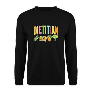 Conception de nutritionniste - Sweat-shirt Unisexe - noir - Devant - Alina (178cm) & Michal (187cm)