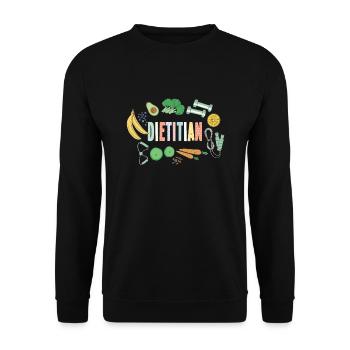 Excellent design de nutritionniste - Sweat-shirt Unisexe - noir - Devant - Alina (178cm) & Michal (187cm)