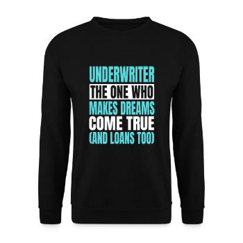 Funny Underweight Costume - Unisex Sweatshirt - black - Front - Alina (178cm) & Michal (187cm)