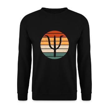Conception de psychologie rétro - Sweat-shirt Unisexe - noir - Devant - Alina (178cm) & Michal (187cm)