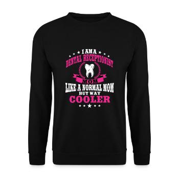 Maman assistante dentaire pour femme - Sweat-shirt Unisexe - noir - Devant - Alina (178cm) & Michal (187cm)