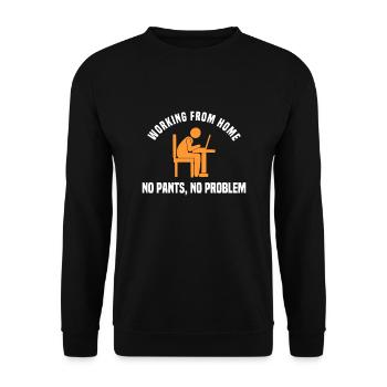 Fun Home Office Design - Unisex Sweatshirt - black - Front - Alina (178cm) & Michal (187cm)