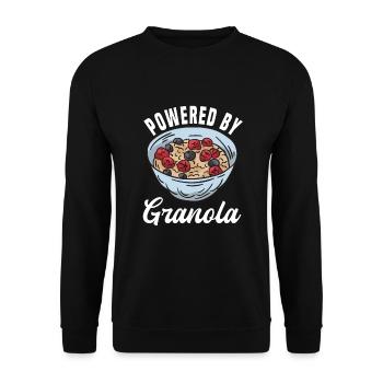 Angetrieben Von Granola - Unisex Pullover - Schwarz - Vorne - Alina (178cm) & Michal (187cm)