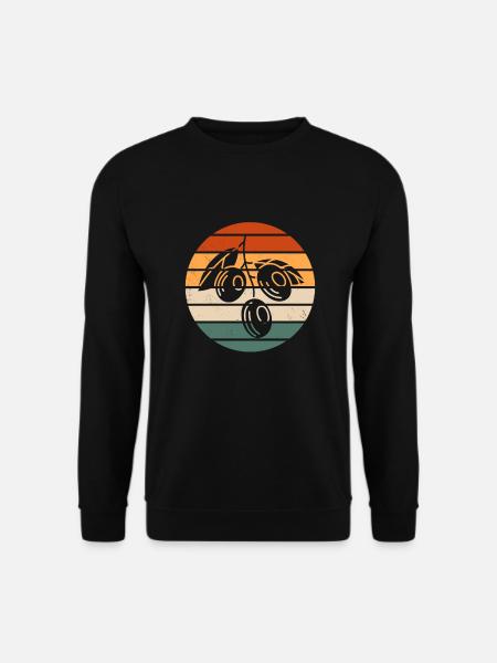 Retro Green Olive Design - Unisex Sweatshirt - black