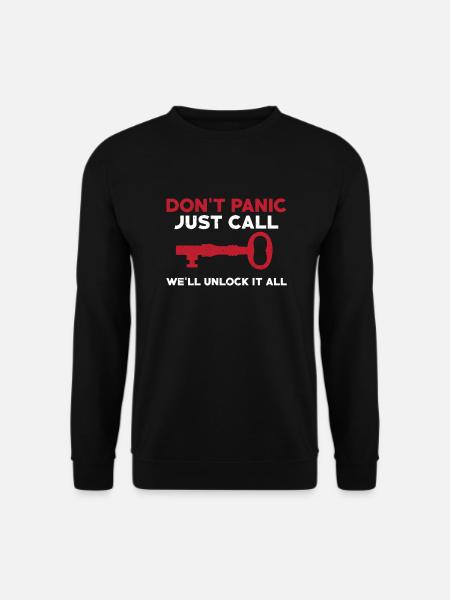 Funny locksmith quote - Unisex Sweatshirt - black