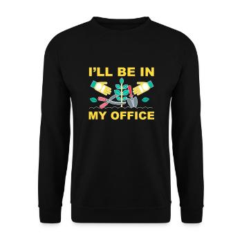 Drôle de citation de jardin - Sweat-shirt Unisexe - noir - Devant - Alina (178cm) & Michal (187cm)