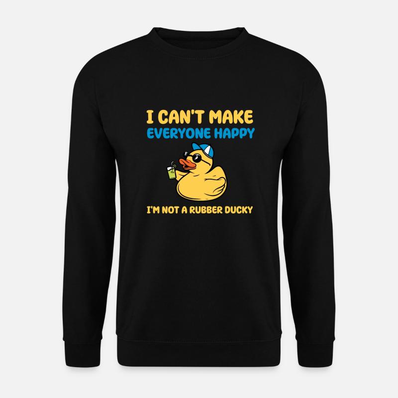 Funny Rubber Duckling Gift - Unisex Sweatshirt - black