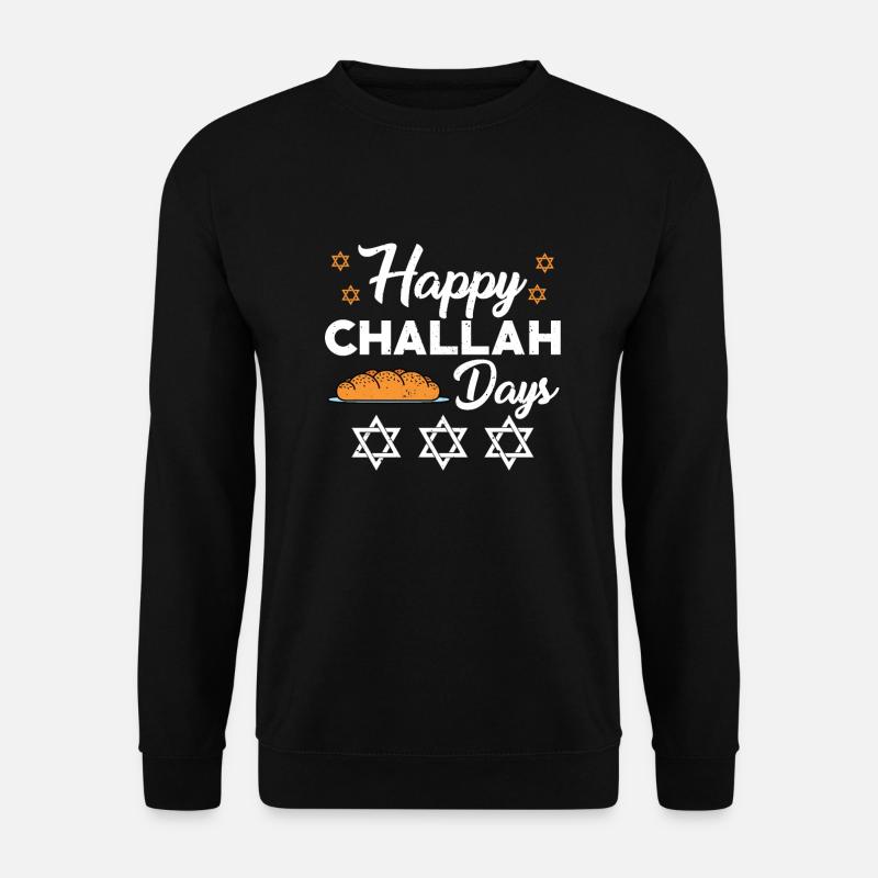 Happy Challah Days Gift - Unisex Sweatshirt - black