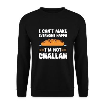 Challa - Unisex Pullover - Schwarz - Vorne - Alina (178cm) & Michal (187cm)