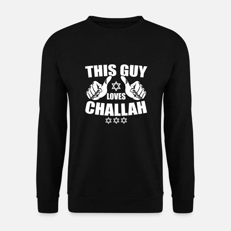 Funny Challah Bread Design - Unisex Sweatshirt - black