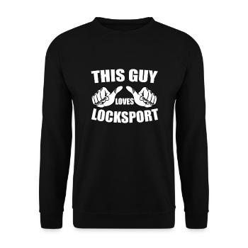 Funny Lure Sport Lovers Gift - Unisex Sweatshirt - black - Front - Alina (178cm) & Michal (187cm)