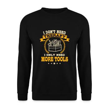 Tools - Unisex Sweatshirt - black - Front - Alina (178cm) & Michal (187cm)