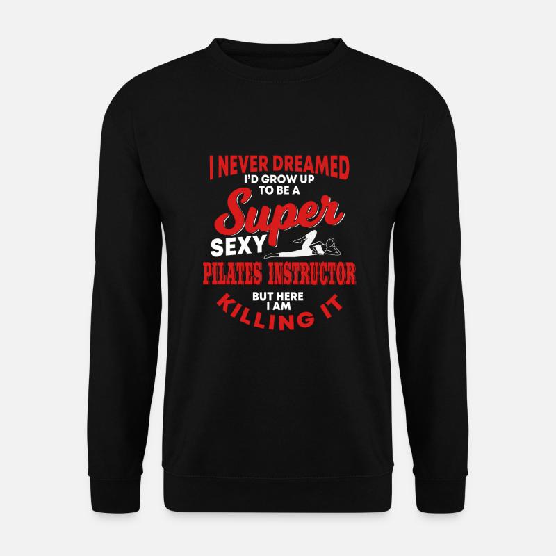 Lustiger Pilates Trainer - Unisex Pullover - Schwarz