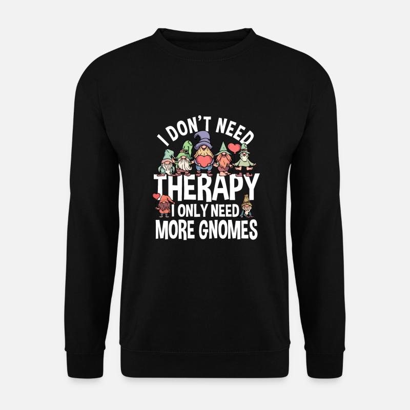 Gnome's Lover Gift - Unisex Sweatshirt - black