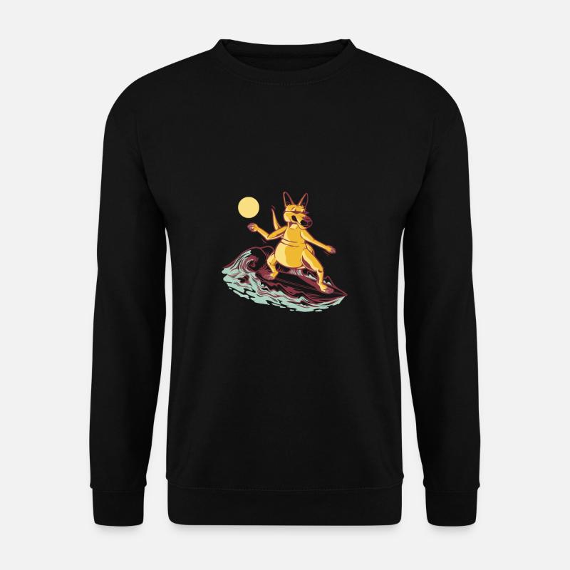 Surfer Kangaroo Australia - Unisex Sweatshirt - black