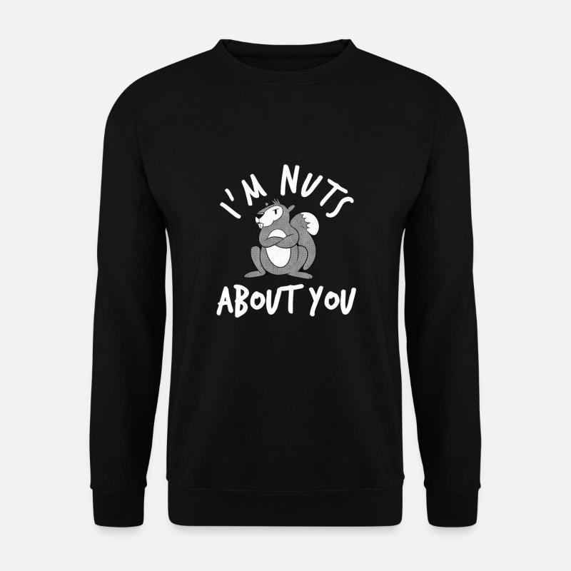 I'm Crazy About You - Squirrel - Unisex Sweatshirt - black
