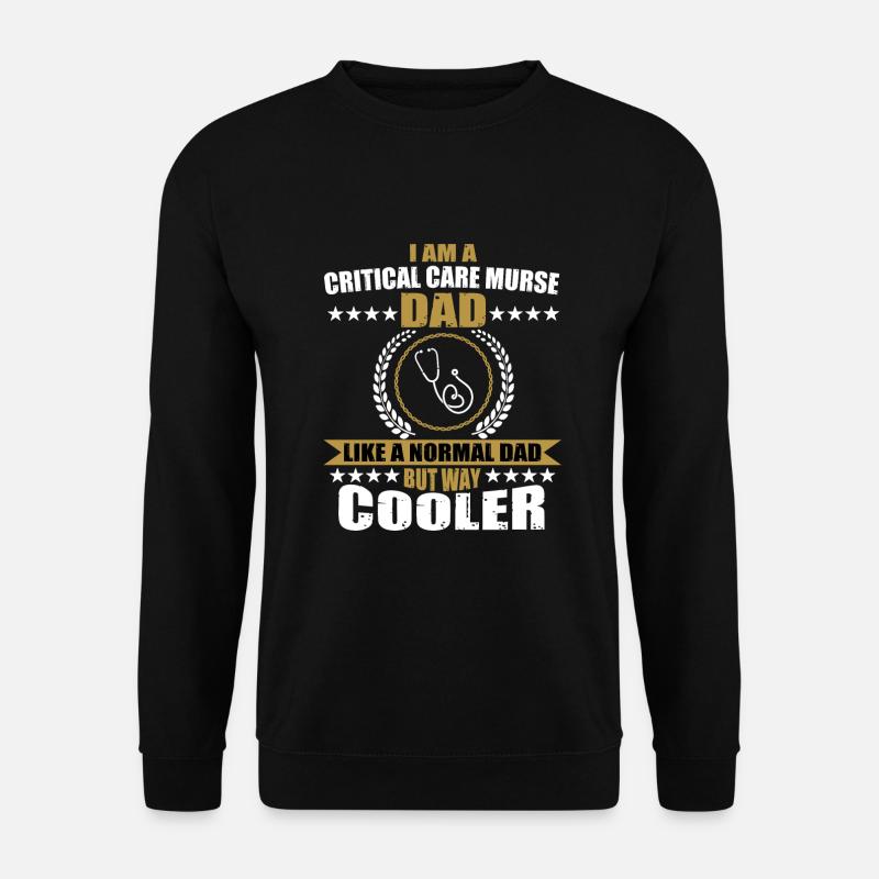 Lustiger Intensivpfleger Vater Für Männer - Unisex Pullover - Schwarz