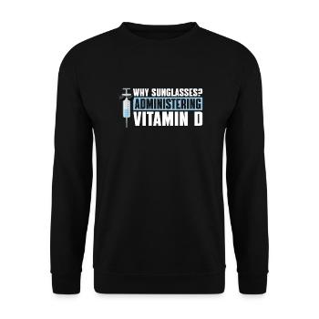 Nurse in intensive care - Unisex Sweatshirt - black - Front - Alina (178cm) & Michal (187cm)