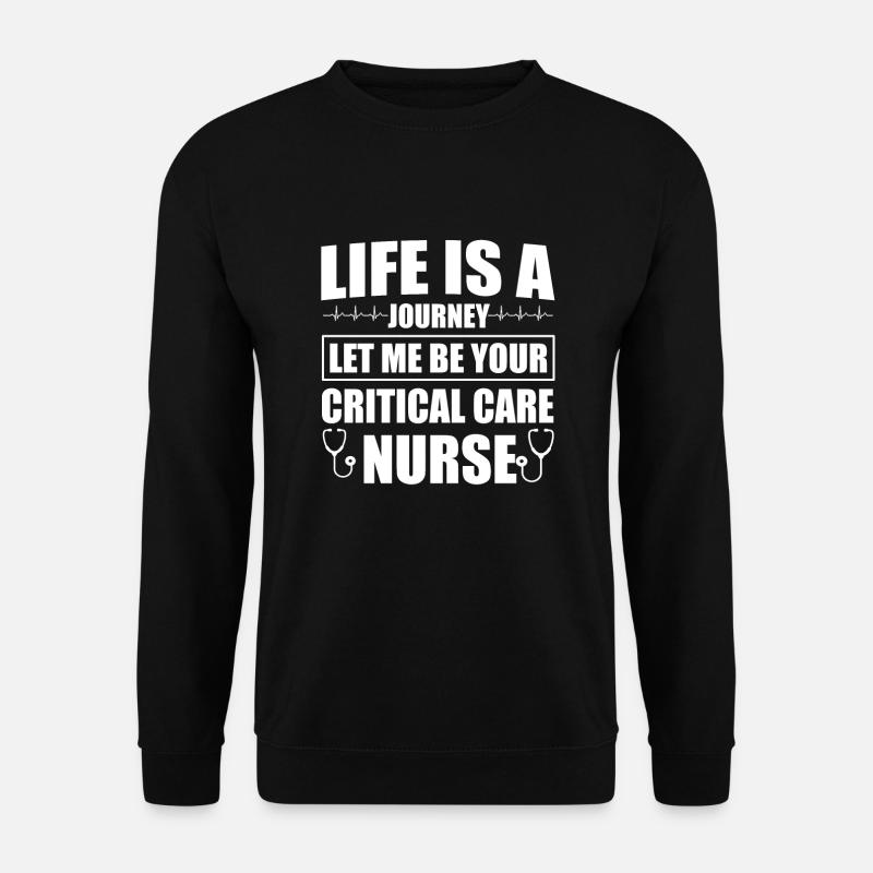 Infirmière en soins intensifs - Sweat-shirt Unisexe - noir