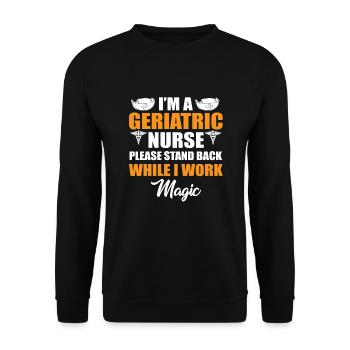 Retro Ferry Vêtements Porte-conteneurs - Sweat-shirt Unisexe - noir - Devant - Alina (178cm) & Michal (187cm)