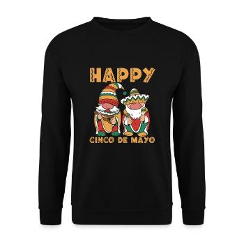 Drôles de nains de mariachi Cinco De Mayo - Sweat-shirt Unisexe - noir - Devant - Alina (178cm) & Michal (187cm)