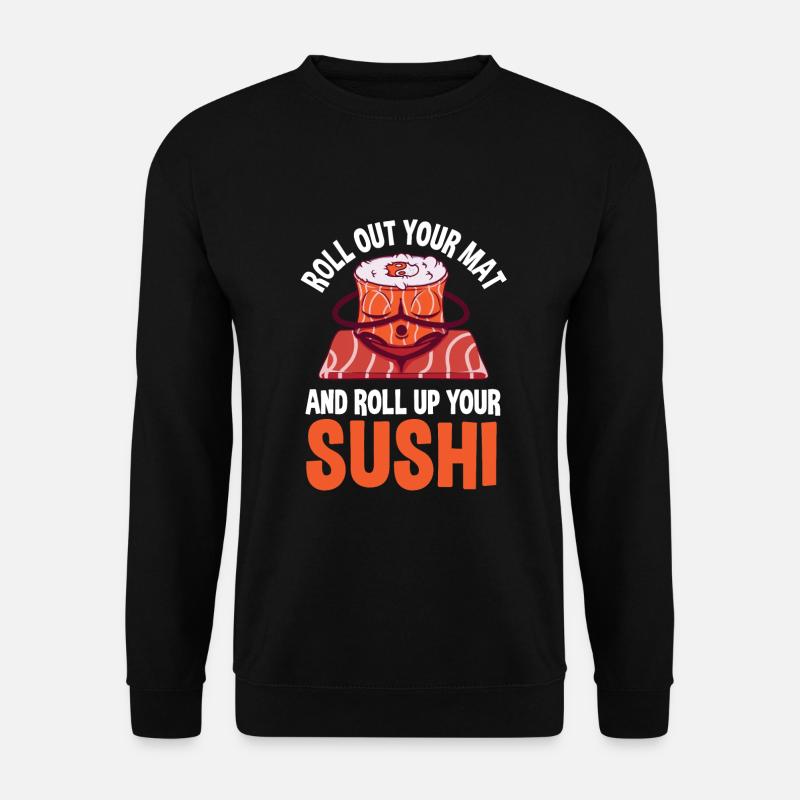 Fun Yoga Sushi Design - Unisex Sweatshirt - black