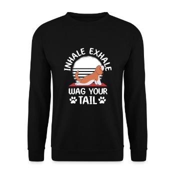 Retro Ferry Vêtements Porte-conteneurs - Sweat-shirt Unisexe - noir - Devant - Alina (178cm) & Michal (187cm)