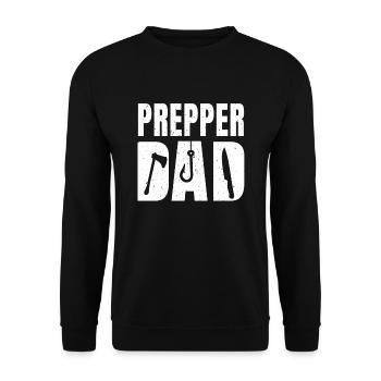 Grand Prepper Dad Apparel Survie en plein air pour - Sweat-shirt Unisexe - noir - Devant - Alina (178cm) & Michal (187cm)
