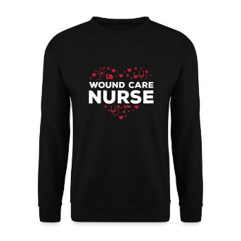 Wound Manager - Unisex Sweatshirt - black - Front - Alina (178cm) & Michal (187cm)