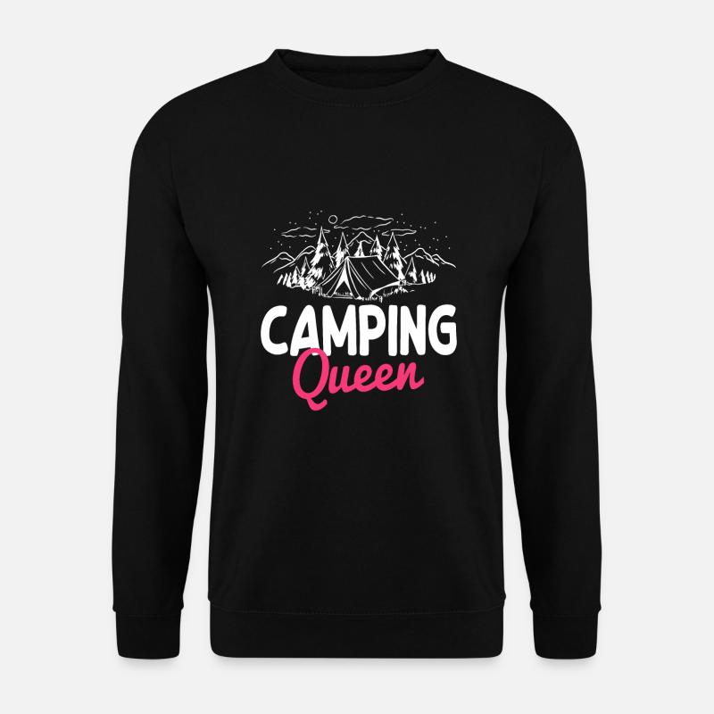 Fun Camping Queen - Unisex Sweatshirt - black