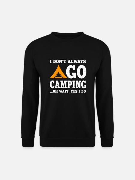 Funny Camping Proverb Shirt - Unisex Sweatshirt - black